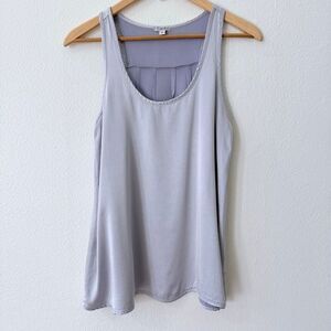 PJ Harlow Women’s Small Laura Satin Purple Lavender Sleeveless Tank Shirt Top